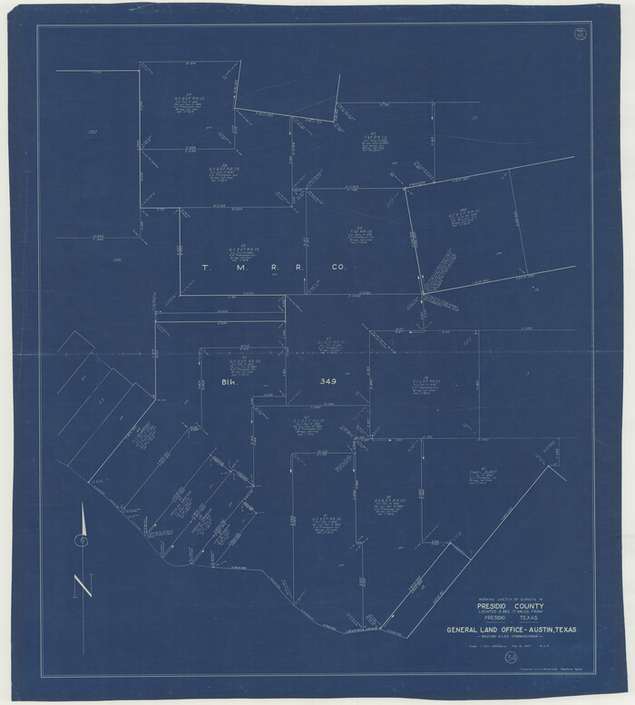 71711, Presidio County Working Sketch 34, General Map Collection