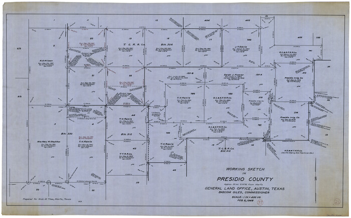 71714, Presidio County Working Sketch 37, General Map Collection

