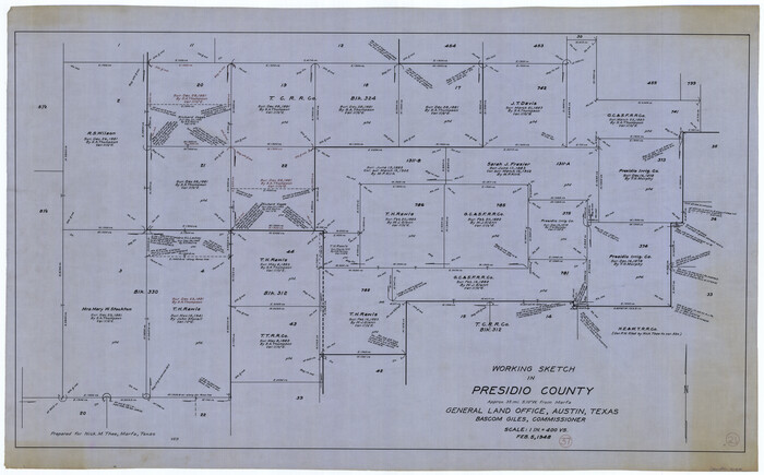 71714, Presidio County Working Sketch 37, General Map Collection