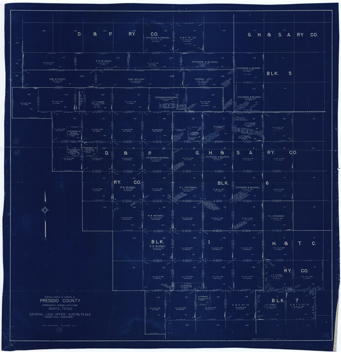 71716, Presidio County Working Sketch 39, General Map Collection