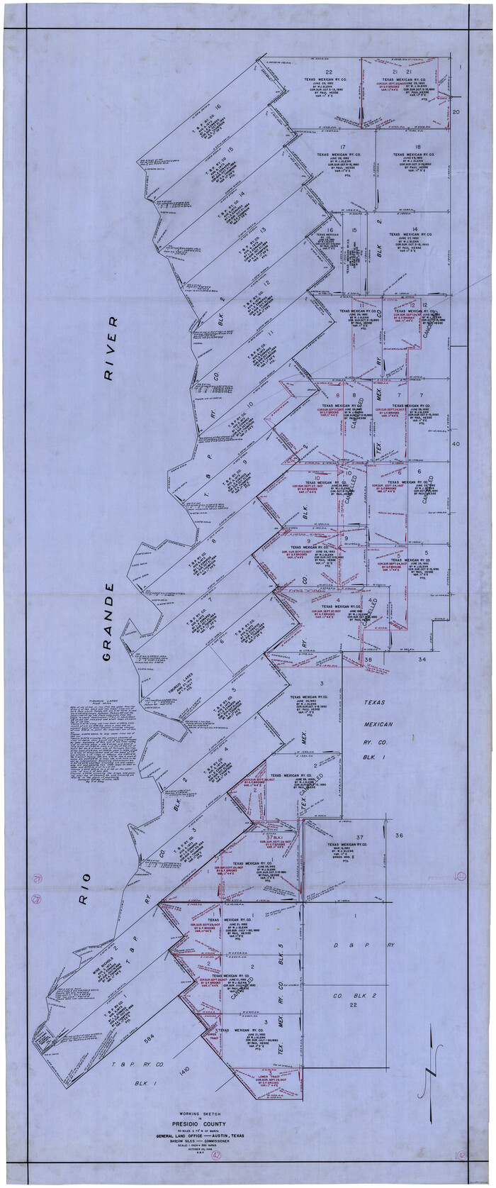 71719, Presidio County Working Sketch 42, General Map Collection
