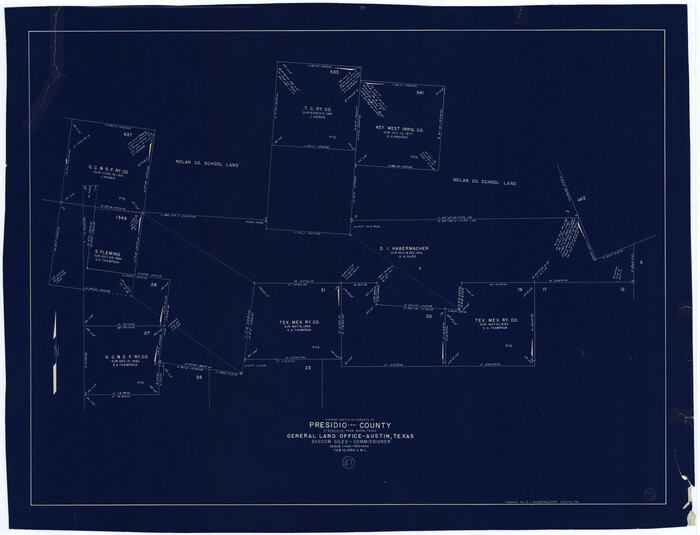 71724, Presidio County Working Sketch 47, General Map Collection