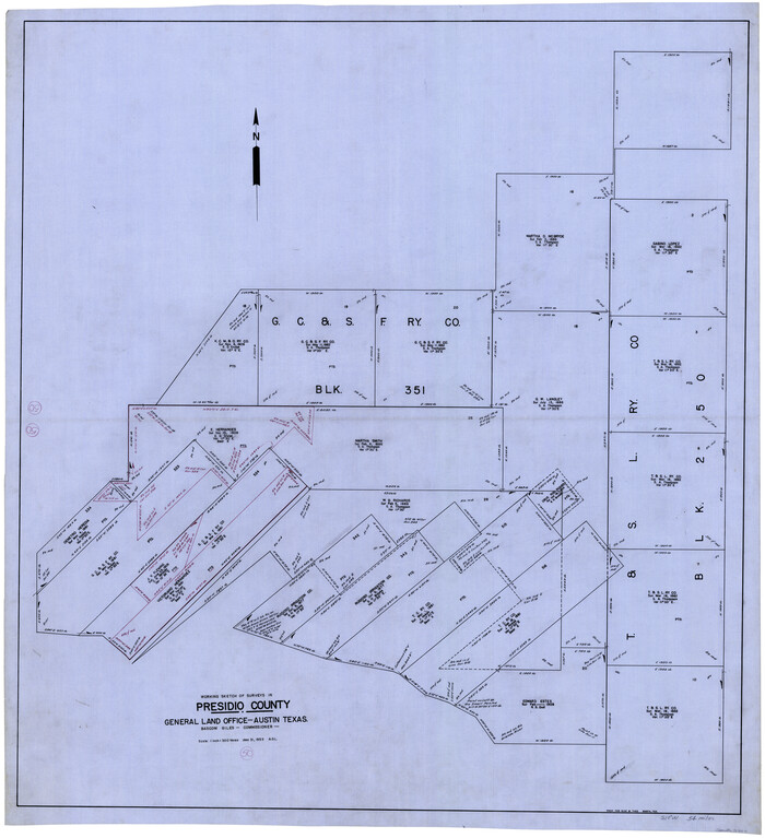 71727, Presidio County Working Sketch 50, General Map Collection