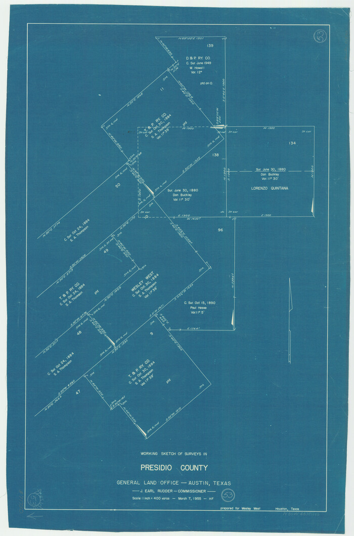 71730, Presidio County Working Sketch 53, General Map Collection