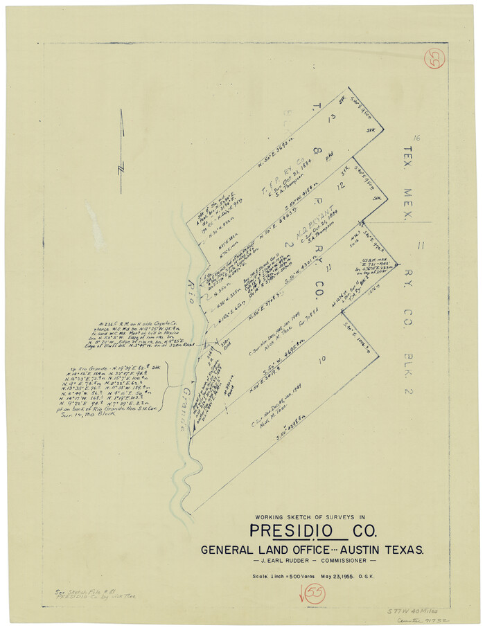 71732, Presidio County Working Sketch 55, General Map Collection
