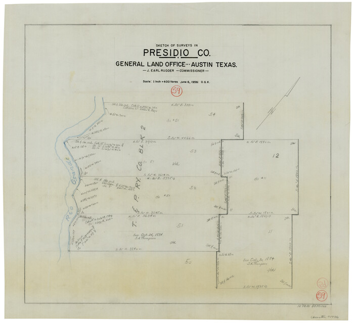 71736, Presidio County Working Sketch 59, General Map Collection