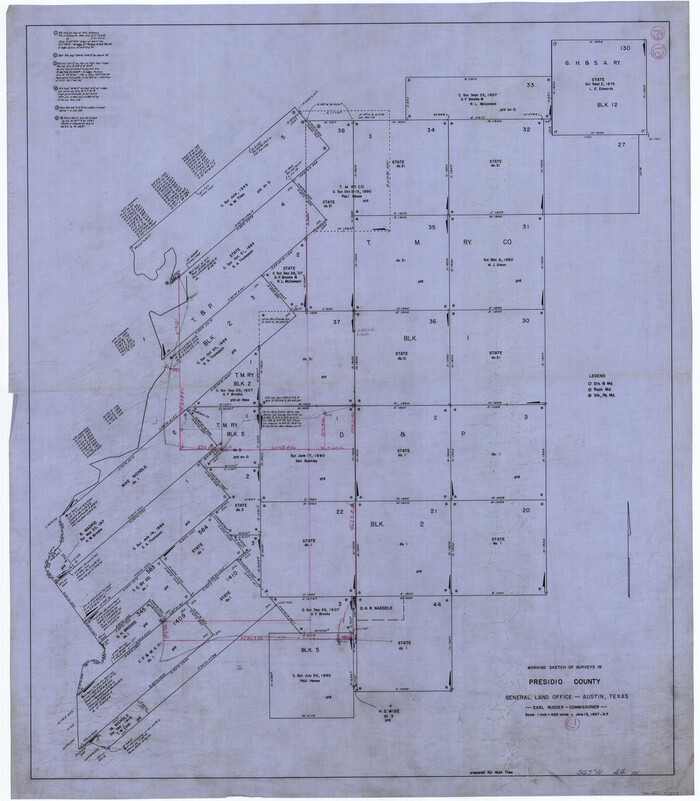 71738, Presidio County Working Sketch 61, General Map Collection