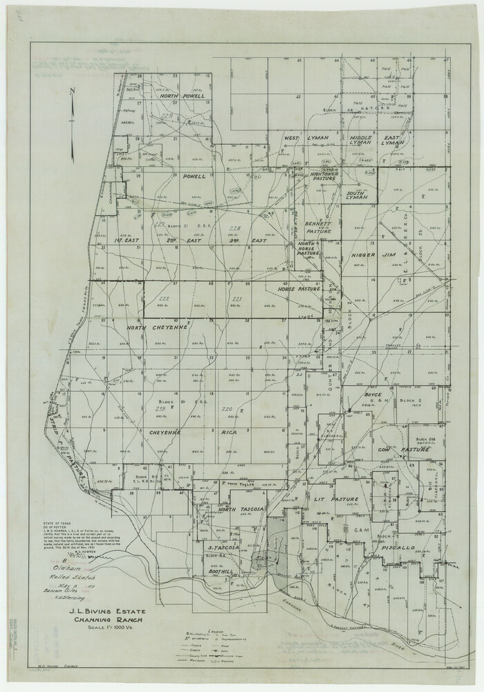 7174, Oldham County Rolled Sketch 8, General Map Collection