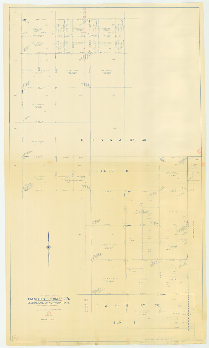 71740, Presidio County Working Sketch 63, General Map Collection