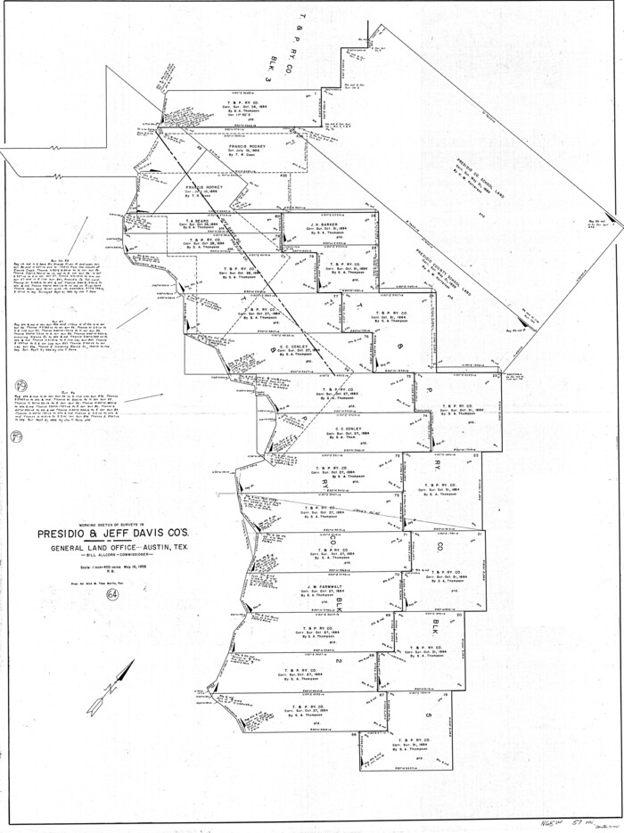 71741, Presidio County Working Sketch 64, General Map Collection