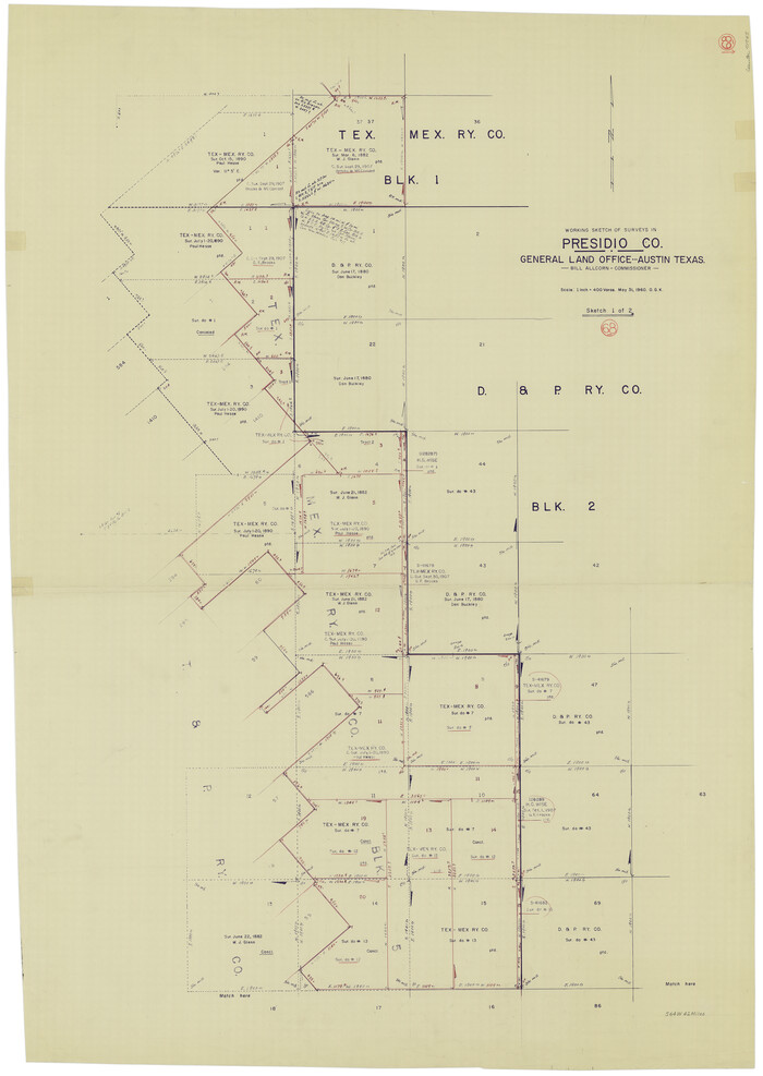 71745, Presidio County Working Sketch 68, General Map Collection
