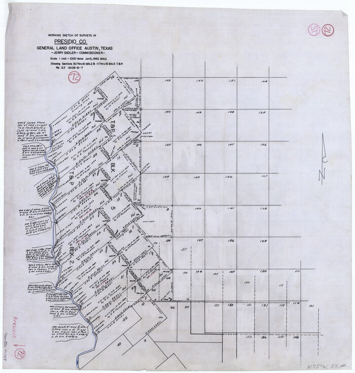 71749, Presidio County Working Sketch 72, General Map Collection