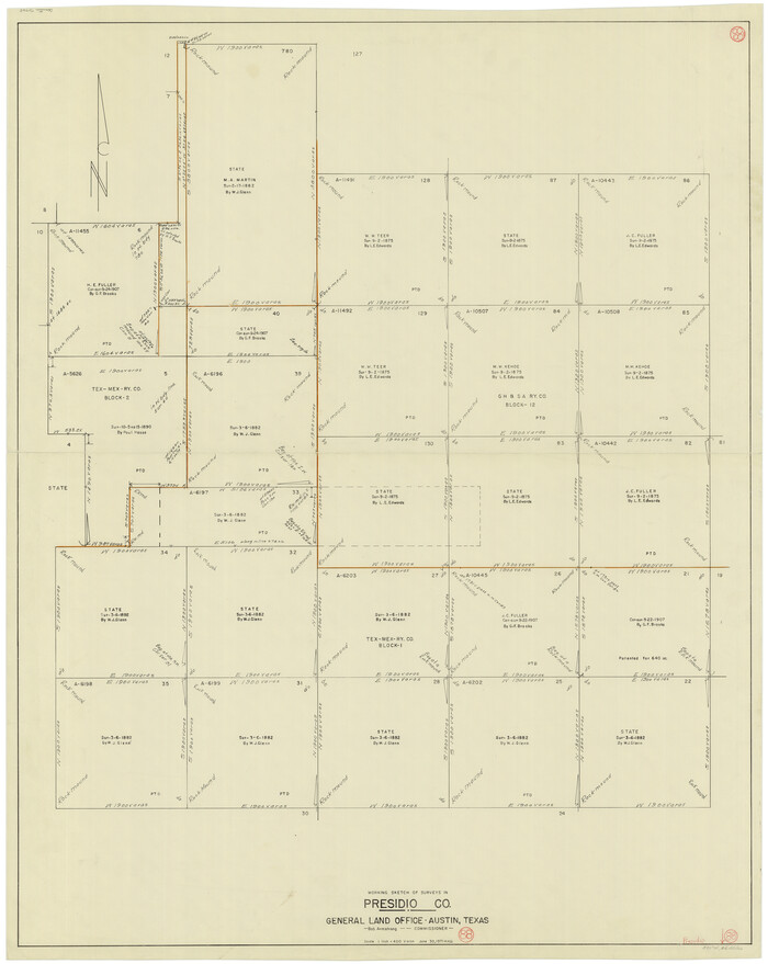 71765, Presidio County Working Sketch 88, General Map Collection
