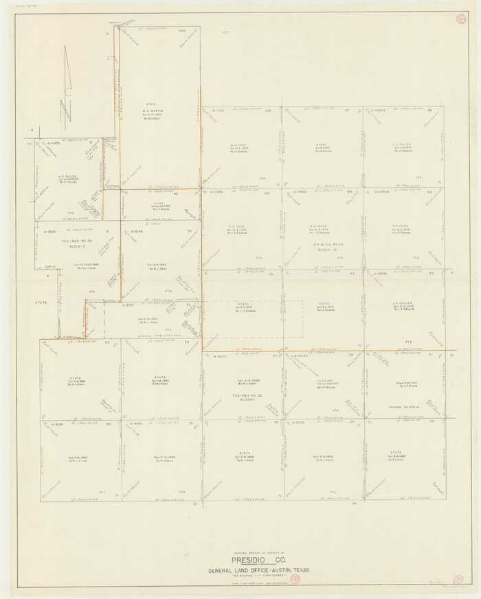 71765, Presidio County Working Sketch 88, General Map Collection