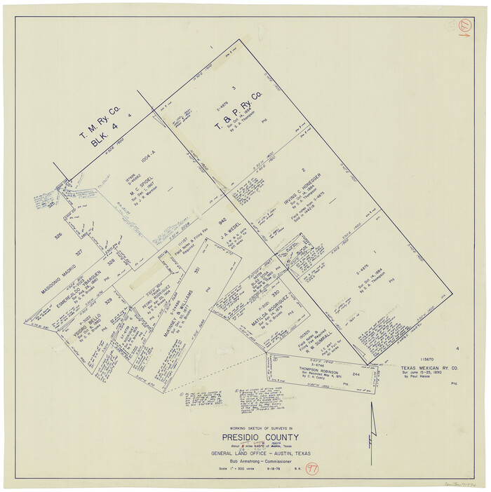 71774, Presidio County Working Sketch 97, General Map Collection
