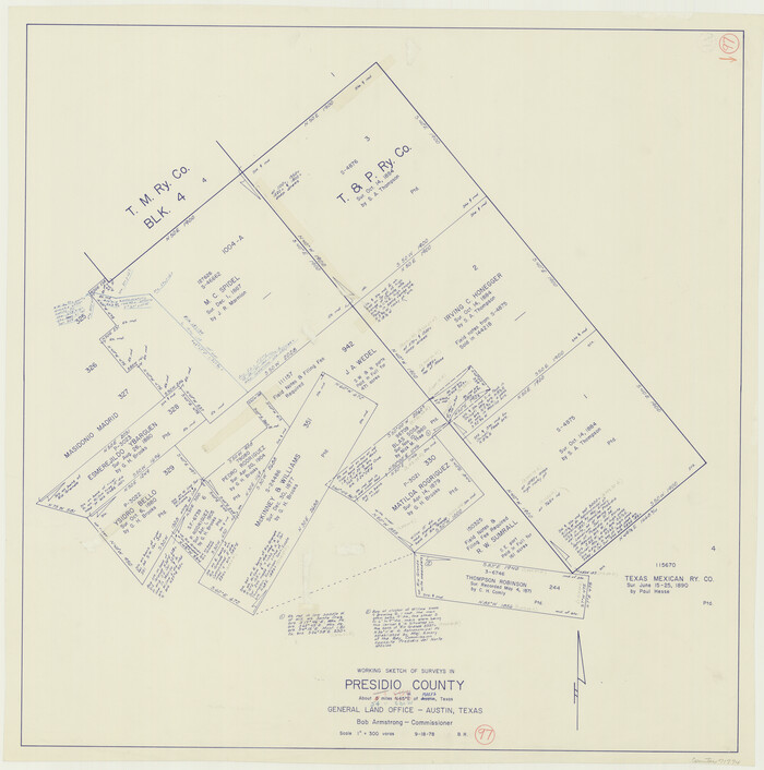 71774, Presidio County Working Sketch 97, General Map Collection