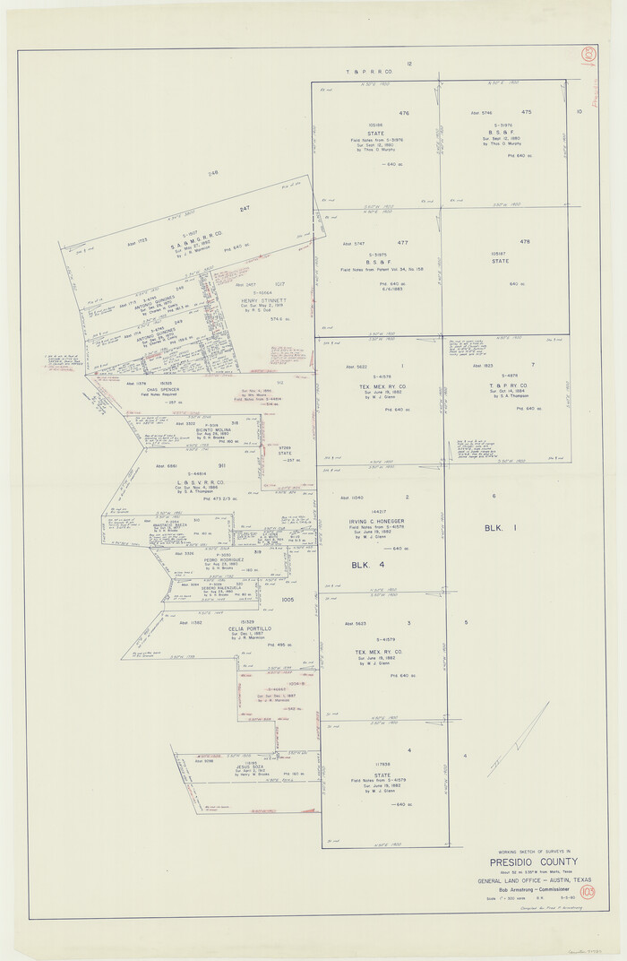 71780, Presidio County Working Sketch 103, General Map Collection