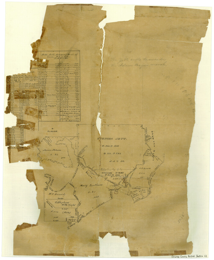 7179, Orange County Rolled Sketch 12, General Map Collection
