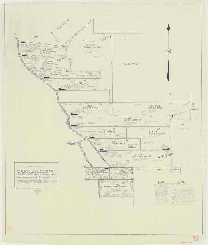 71803, Presidio County Working Sketch 125, General Map Collection
