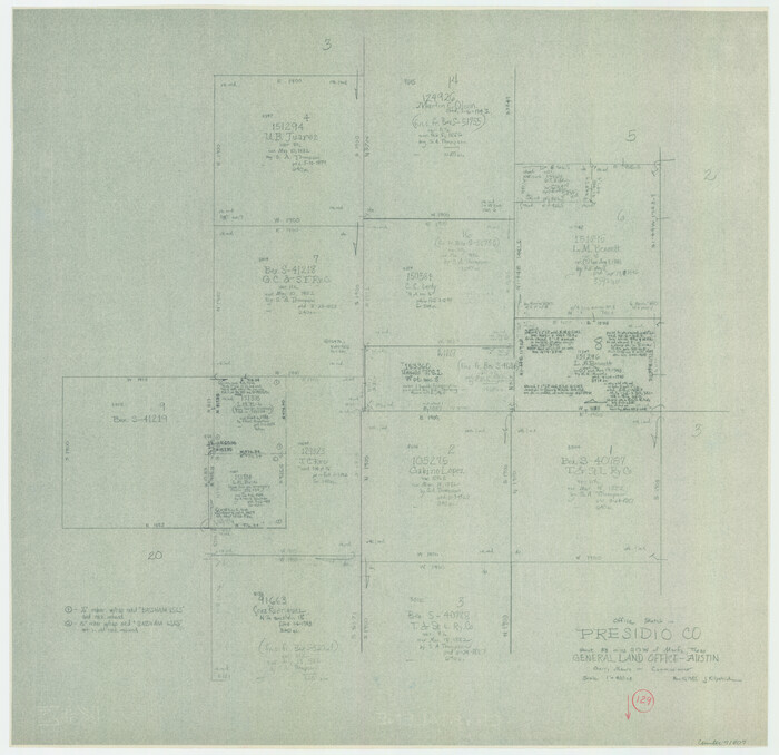 71807, Presidio County Working Sketch 129, General Map Collection