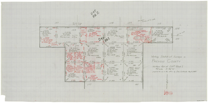 71808, Presidio County Working Sketch 130, General Map Collection
