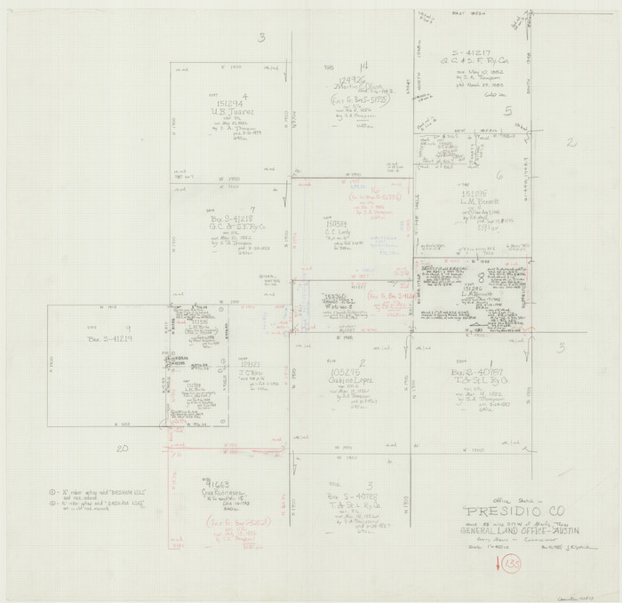 71813, Presidio County Working Sketch 135, General Map Collection