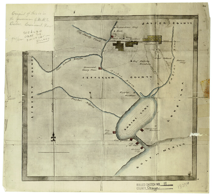 7182, Orange County Rolled Sketch 18, General Map Collection
