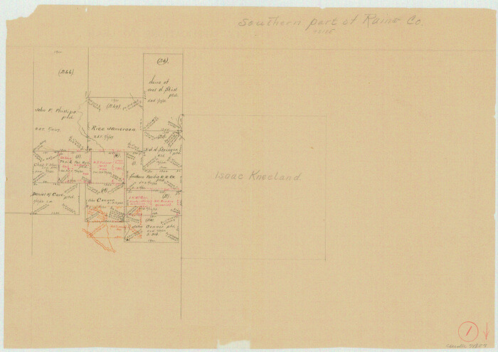 71827, Rains County Working Sketch 1, General Map Collection