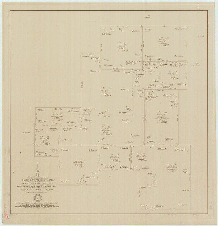 71836, Rains County Working Sketch 10, General Map Collection