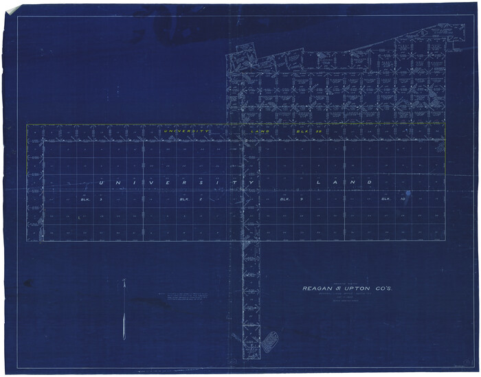 71843, Reagan County Working Sketch 3, General Map Collection
