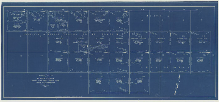 71853, Reagan County Working Sketch 13, General Map Collection