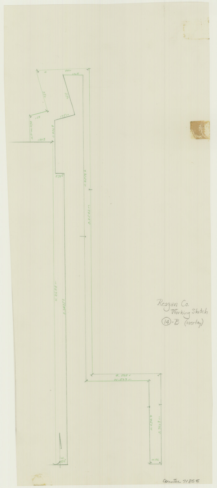 71855, Reagan County Working Sketch 14b, General Map Collection