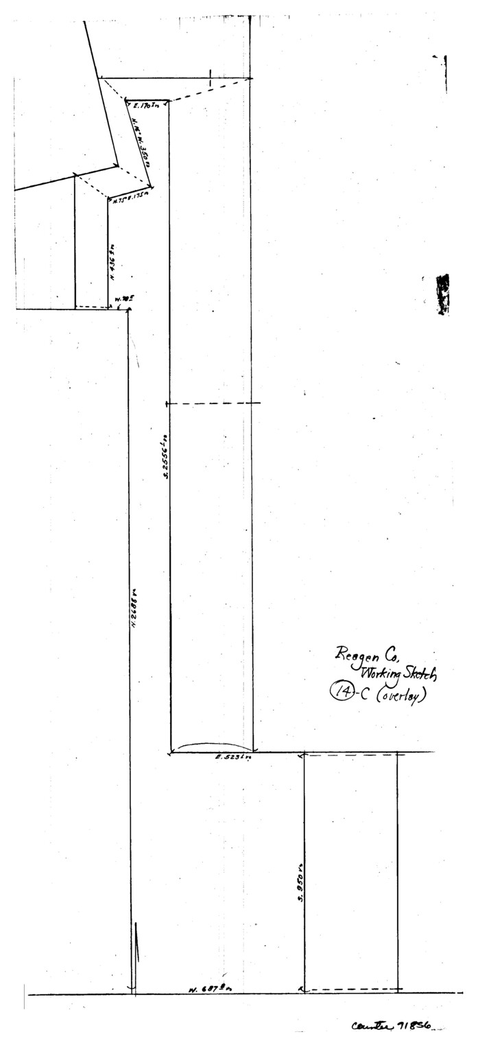 71856, Reagan County Working Sketch 14c, General Map Collection