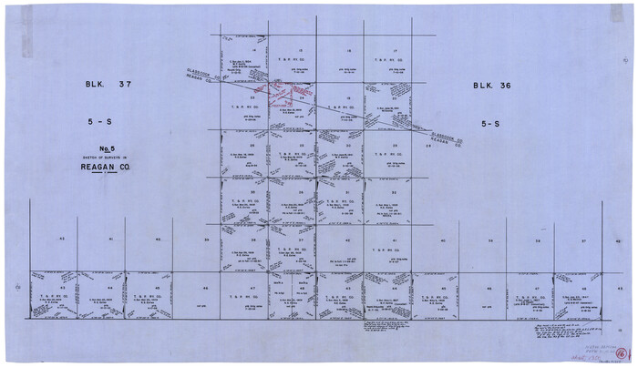 71858, Reagan County Working Sketch 16, General Map Collection
