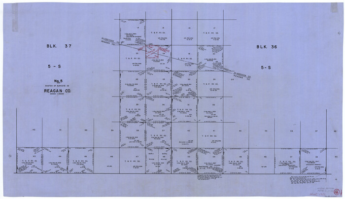 71858, Reagan County Working Sketch 16, General Map Collection