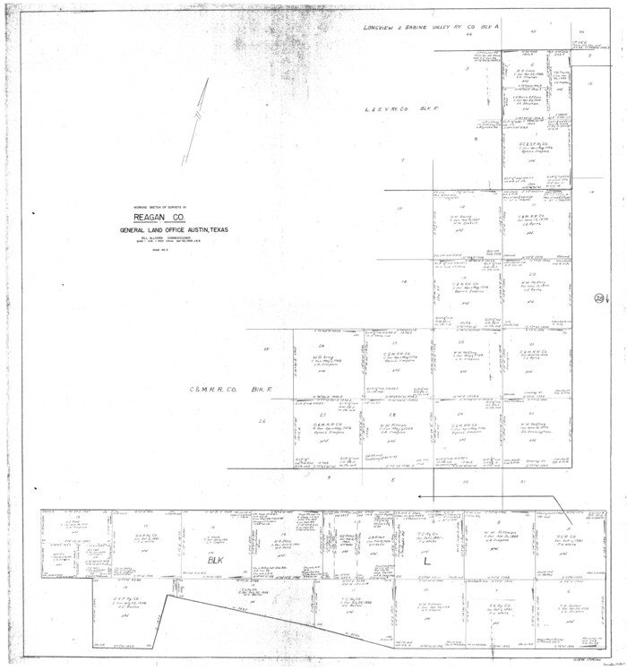 71867, Reagan County Working Sketch 25, General Map Collection