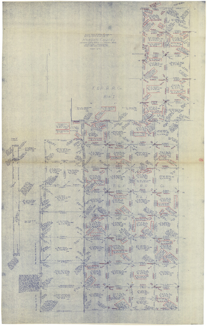 71875, Reagan County Working Sketch 33, General Map Collection
