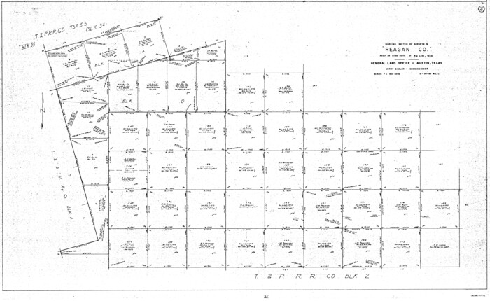 71876, Reagan County Working Sketch 34, General Map Collection