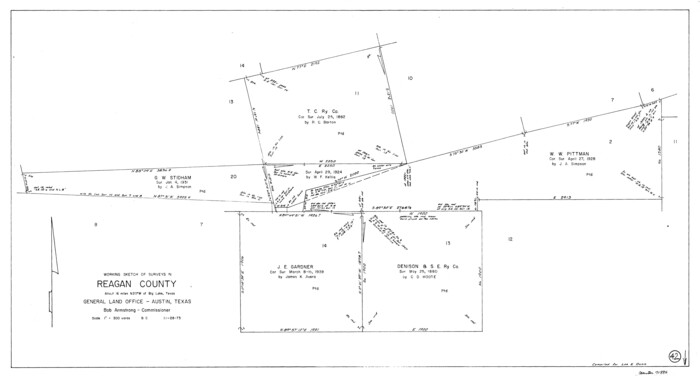71884, Reagan County Working Sketch 42, General Map Collection