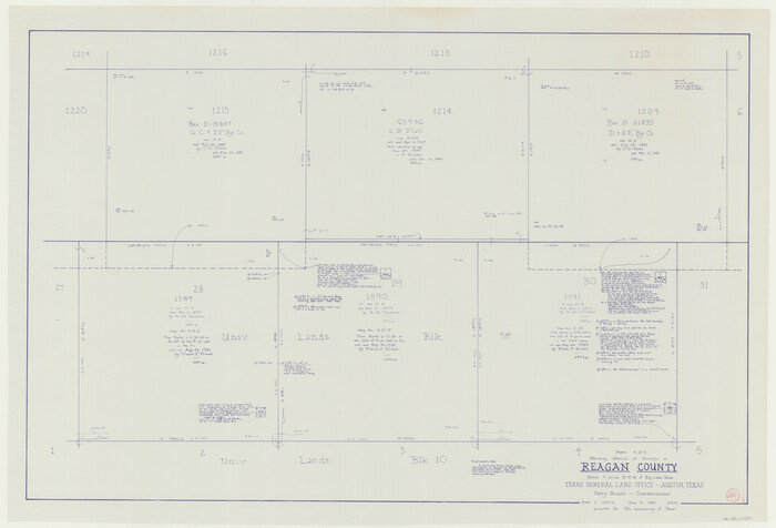 71886, Reagan County Working Sketch 44, General Map Collection