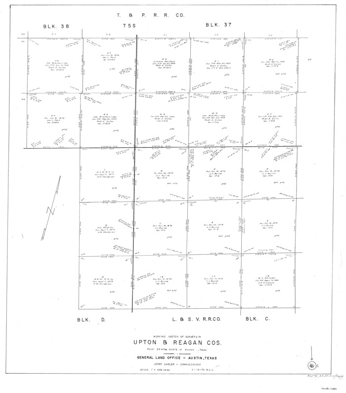 71888, Reagan County Working Sketch 46a, General Map Collection