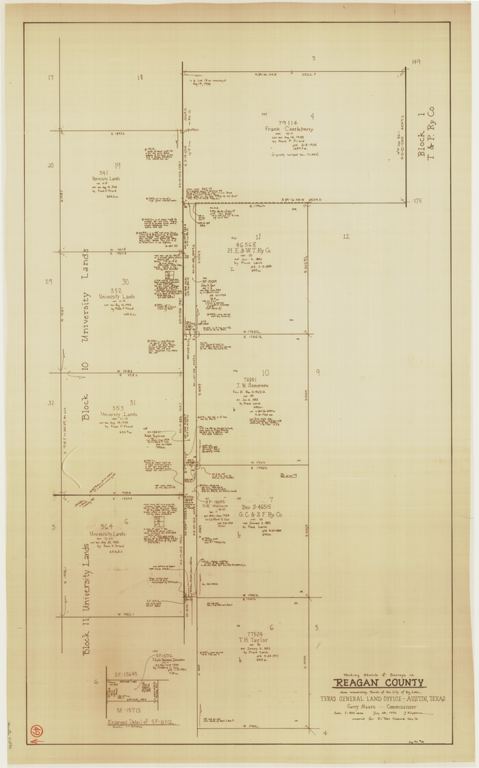 71892, Reagan County Working Sketch 49, General Map Collection