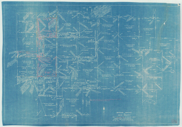 71913, Real County Working Sketch 21, General Map Collection