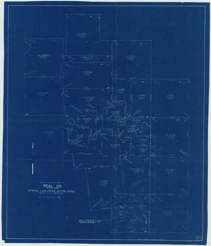 71934, Real County Working Sketch 42, General Map Collection