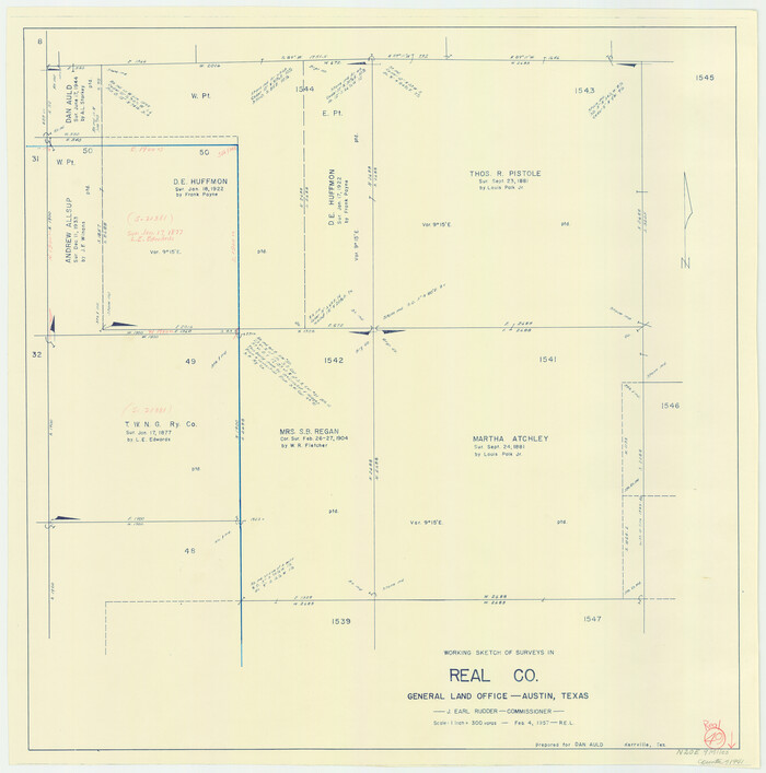 71941, Real County Working Sketch 49, General Map Collection
