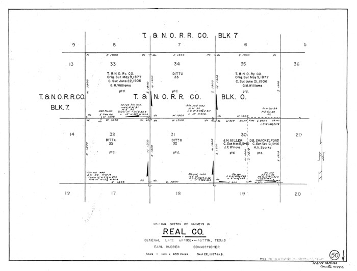 71942, Real County Working Sketch 50, General Map Collection