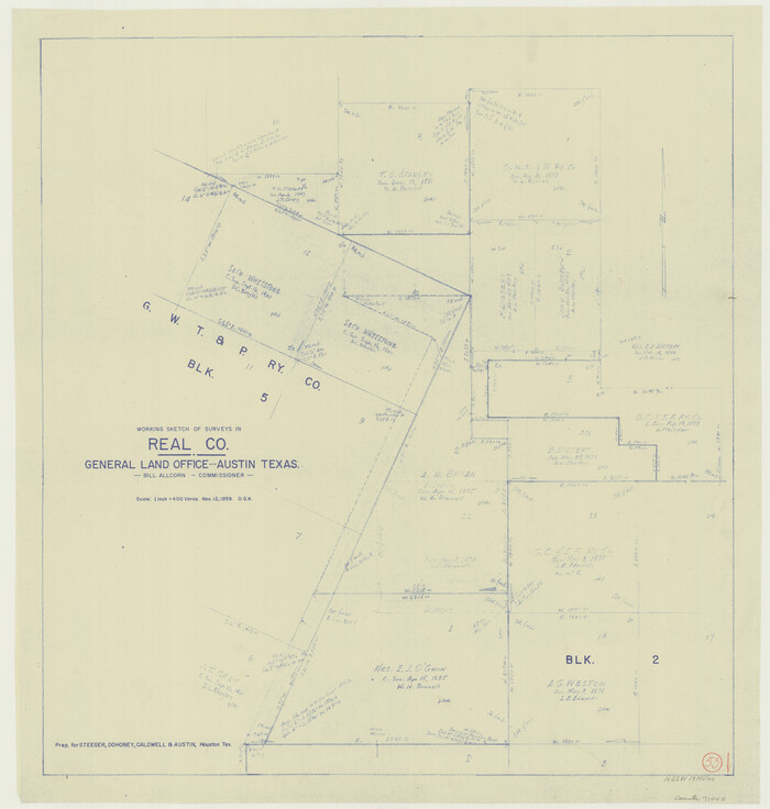 71945, Real County Working Sketch 53, General Map Collection