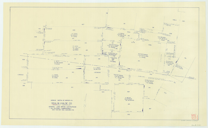 71947, Real County Working Sketch 55, General Map Collection