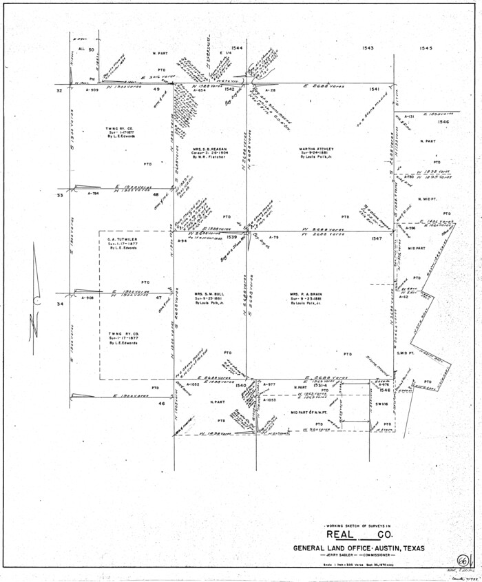 71958, Real County Working Sketch 66, General Map Collection