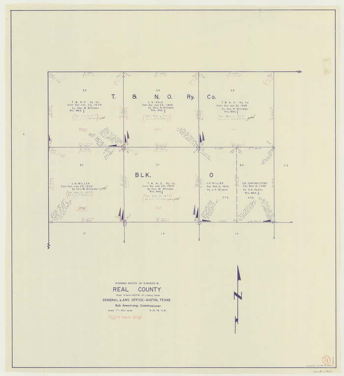 71963, Real County Working Sketch 71, General Map Collection